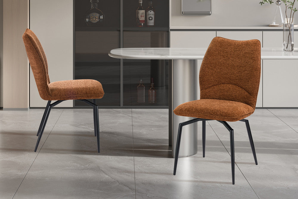 Stoel 'Lara' Draaibaar tot 0 Stof Ote Sea 500 Roest