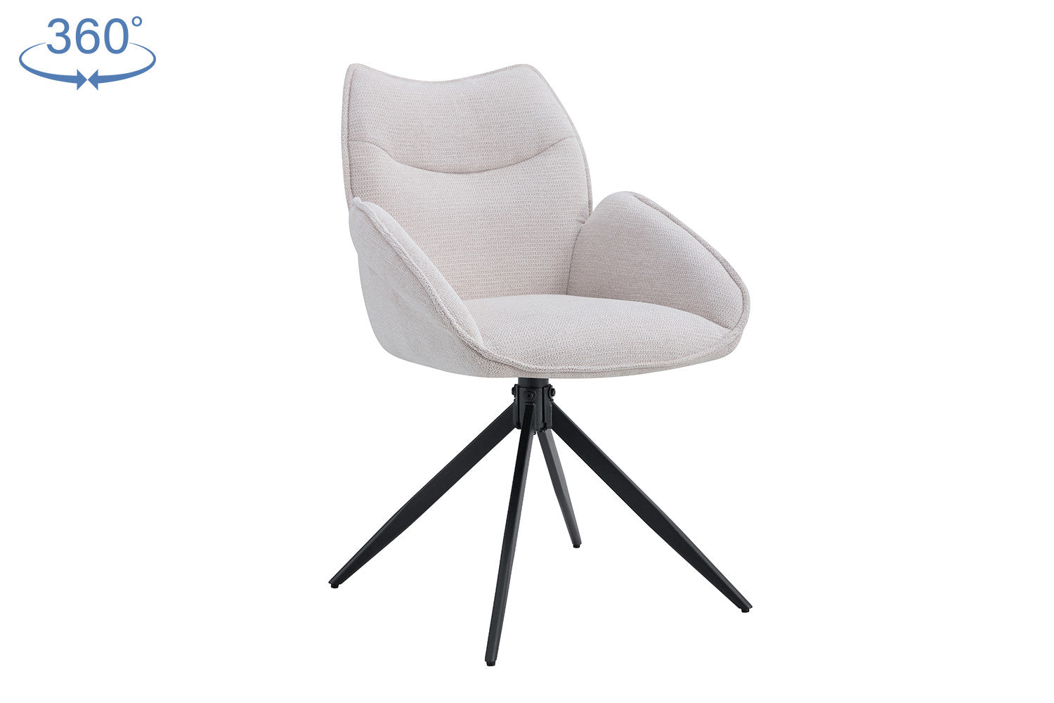 Stoel 'Mahi' Draaibaar tot 0 Stof Ote Share 101 Beige