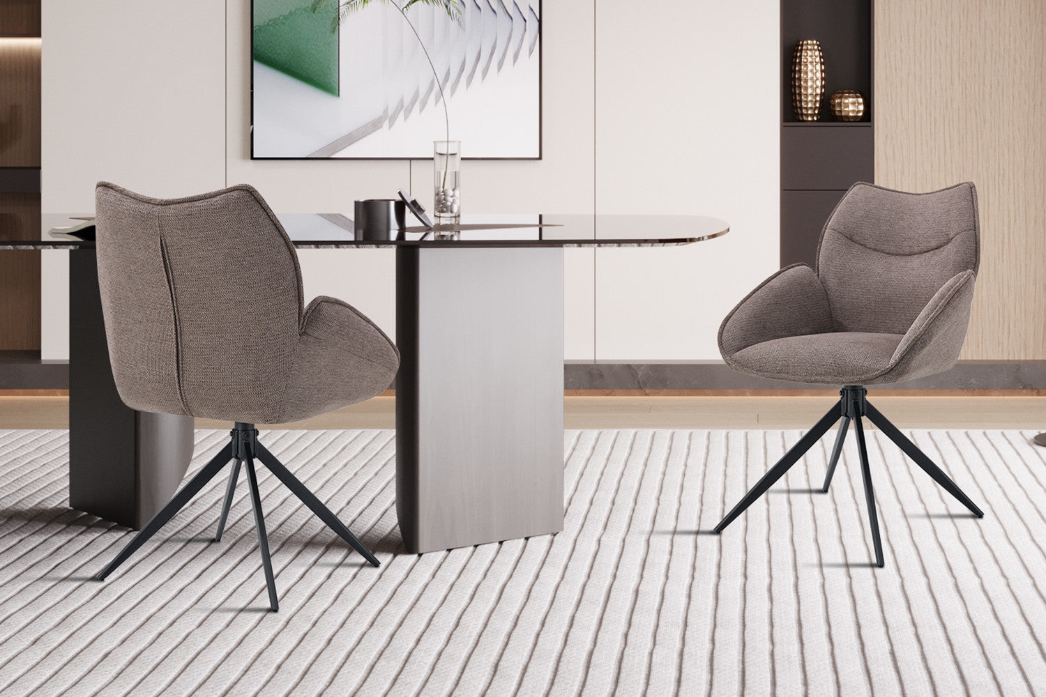 Stoel 'Mahi' Draaibaar tot 0 Stof Ote Share 400 Peper