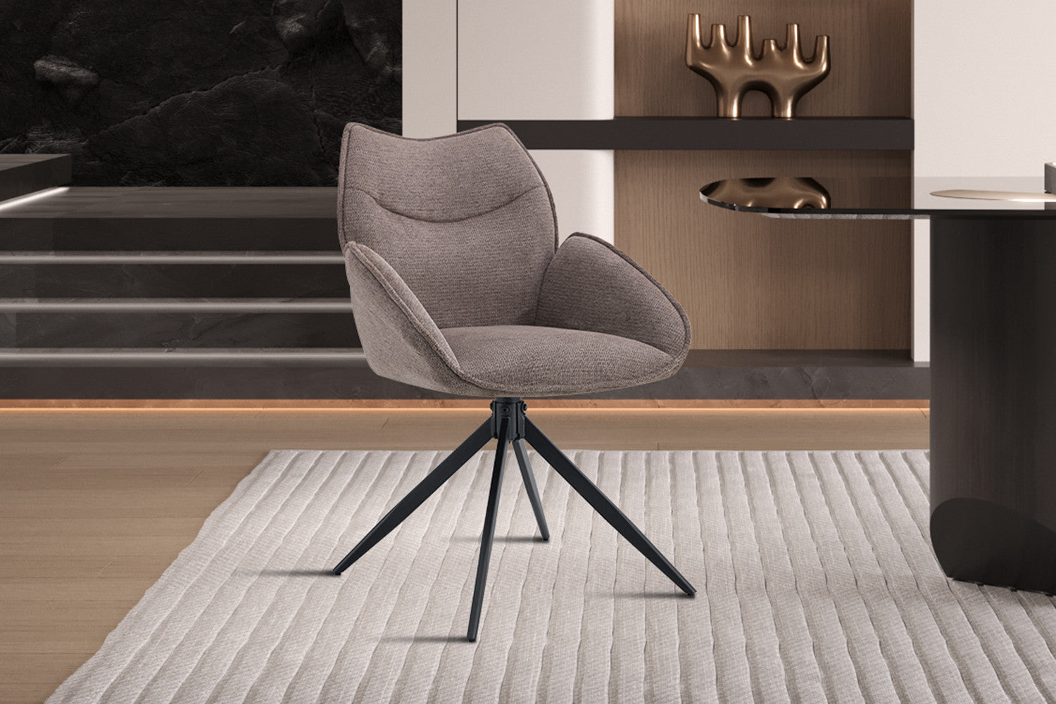 Stoel 'Mahi' Draaibaar tot 0 Stof Ote Share 400 Peper