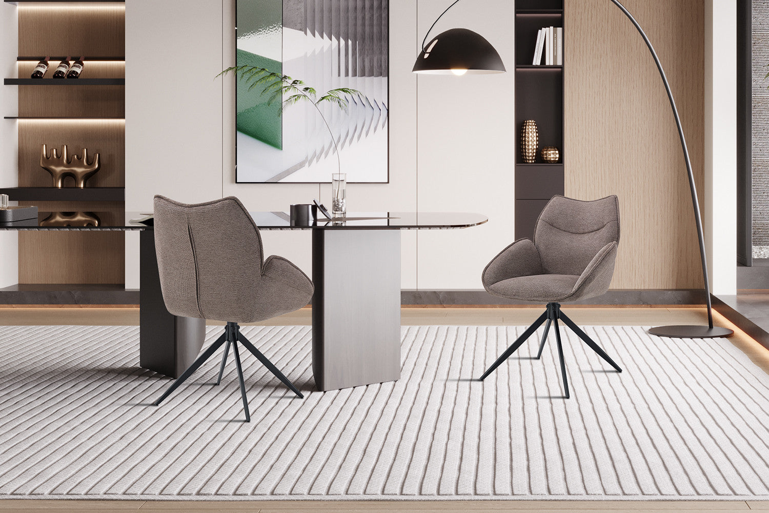 Stoel 'Mahi' Draaibaar tot 0 Stof Ote Share 400 Peper