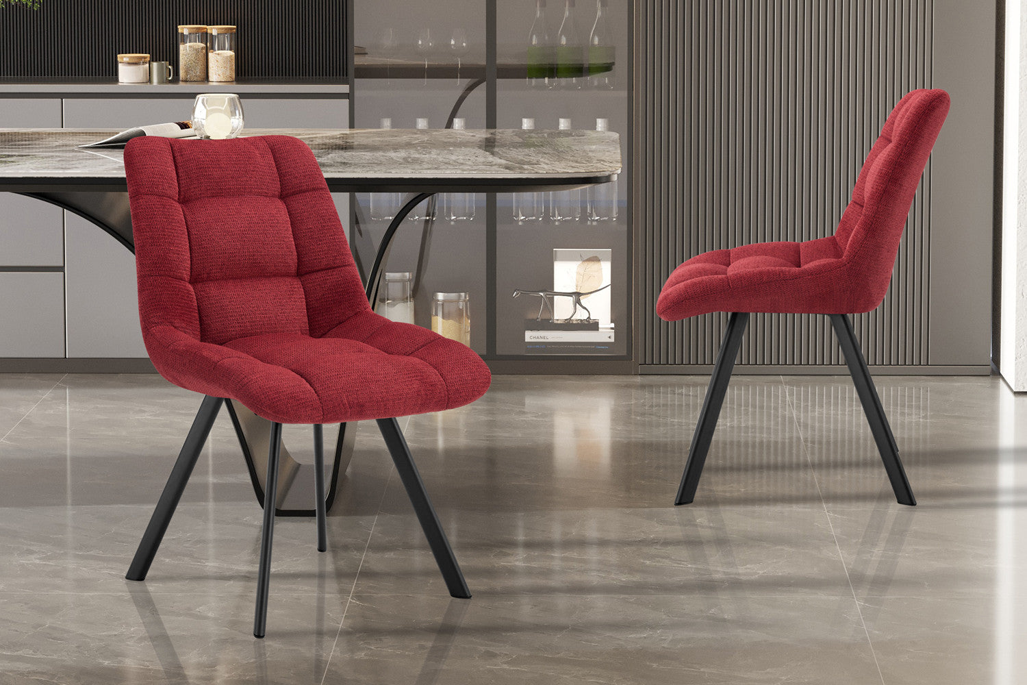 Stoel 'Lizzy' Stof Ote Share 230 Rood