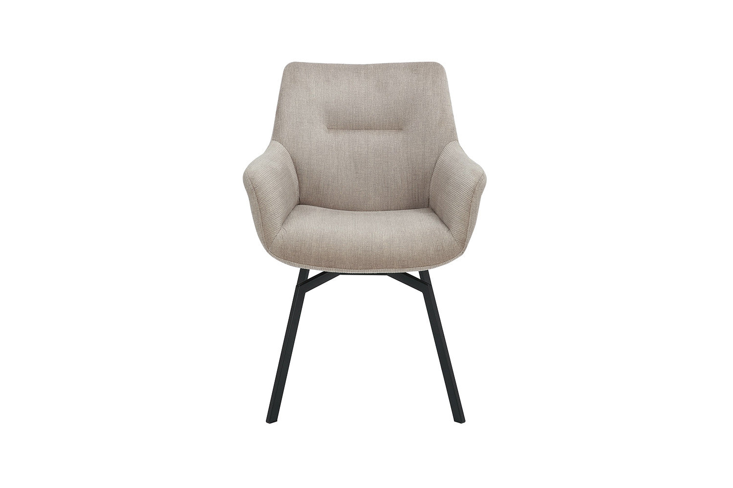 Stoel 'Modest' Draaibaar Ribfluweel Beige