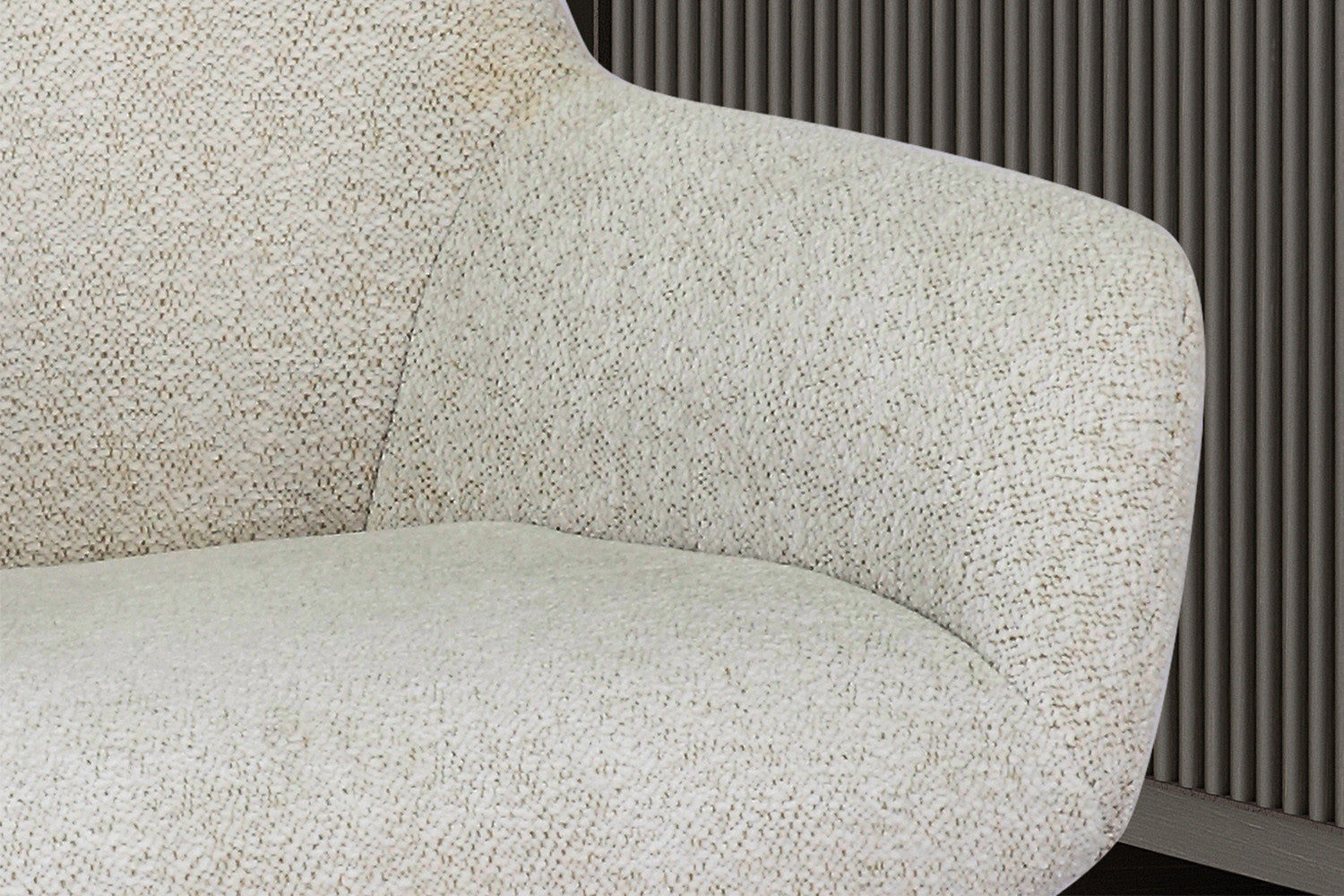 Stoel 'Modest' Draaibaar Stof Fabb Raven 22 Ecru