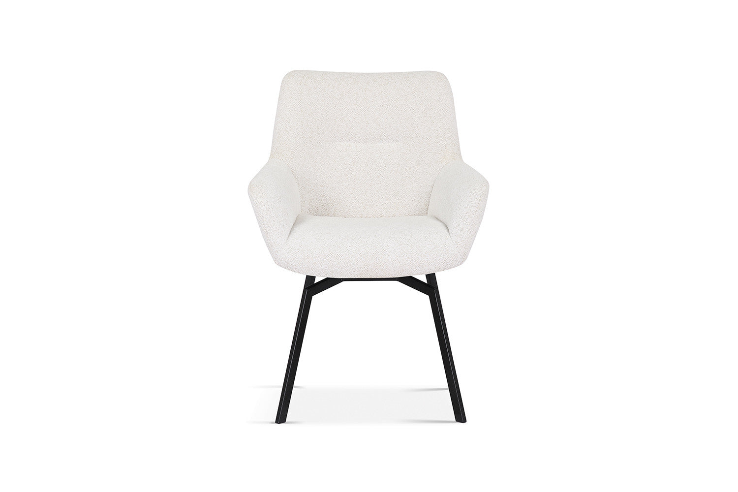 Stoel 'Modest' Draaibaar Stof Fabb Raven 22 Ecru