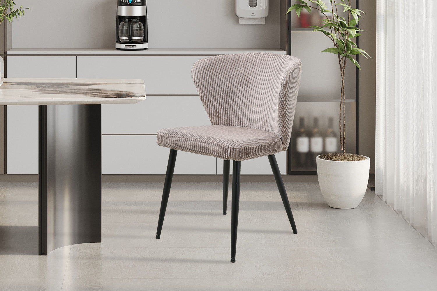 Stoel 'Tornado' Corduroy Fabb Hyper 38 Zand