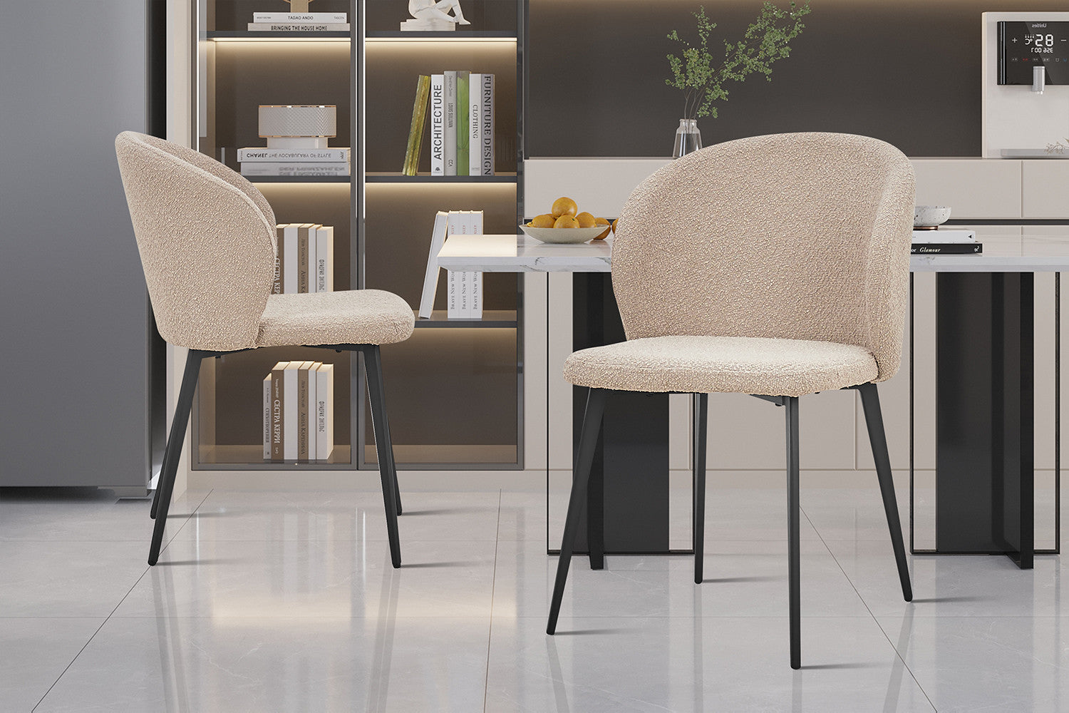 Stoel 'Toledo' Bouclé Zand