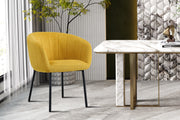 Stoel 'Sevilla' Stof Geel