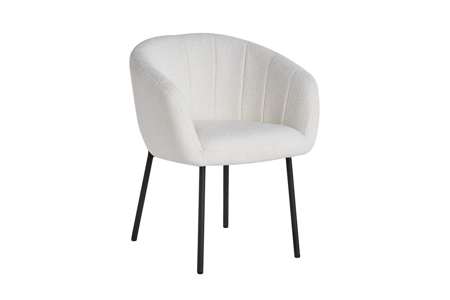 Stoel 'Sevilla' Bouclé Wit