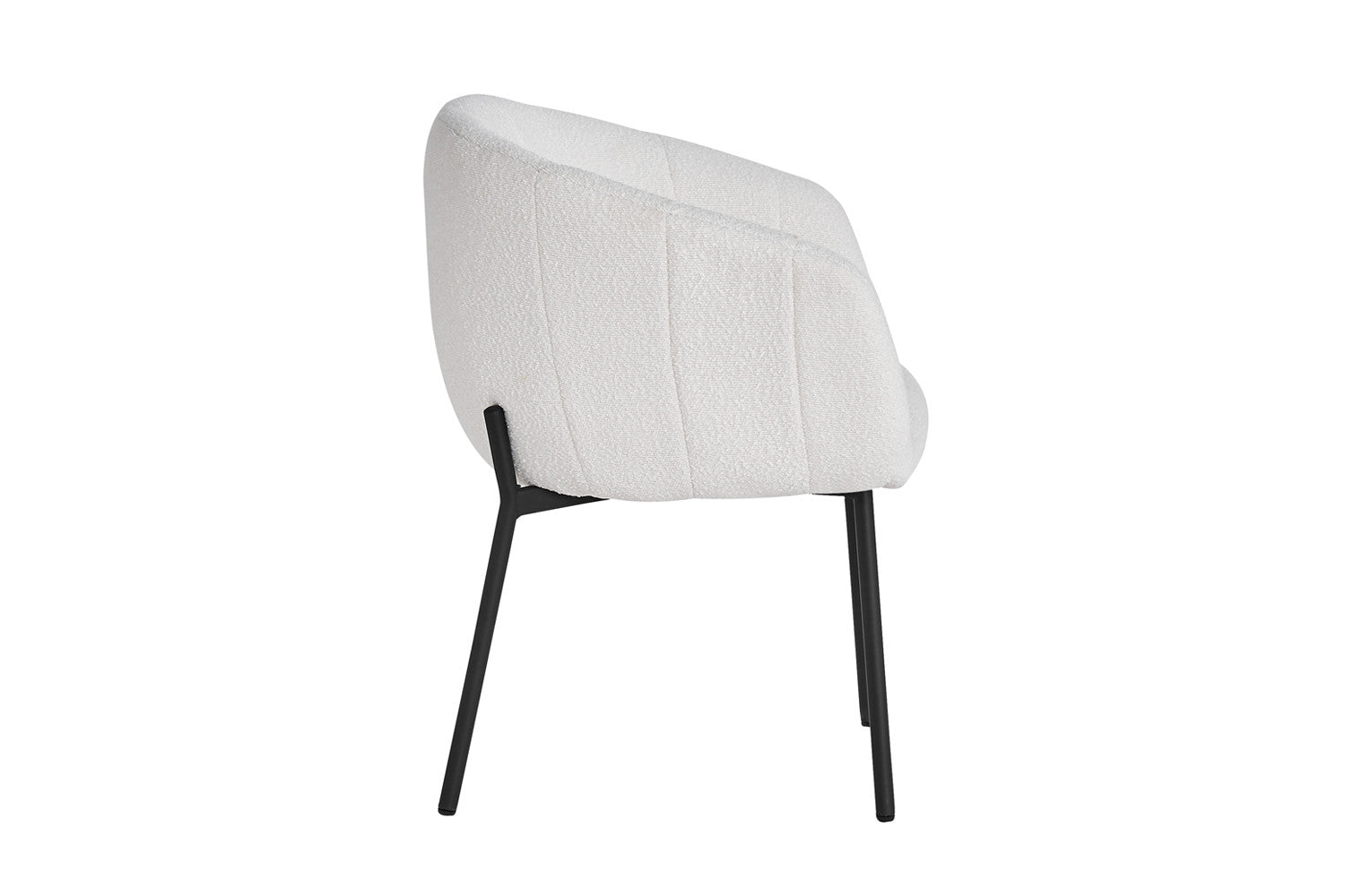 Stoel 'Sevilla' Bouclé Wit