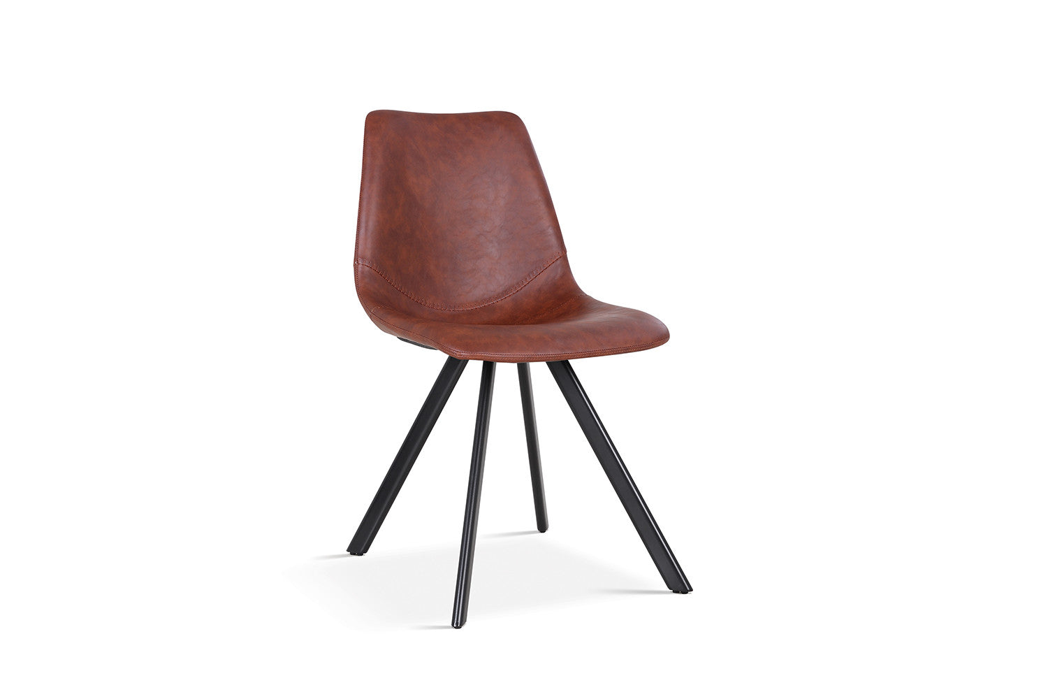 Stoel 'Emma' PU Donkerbruin