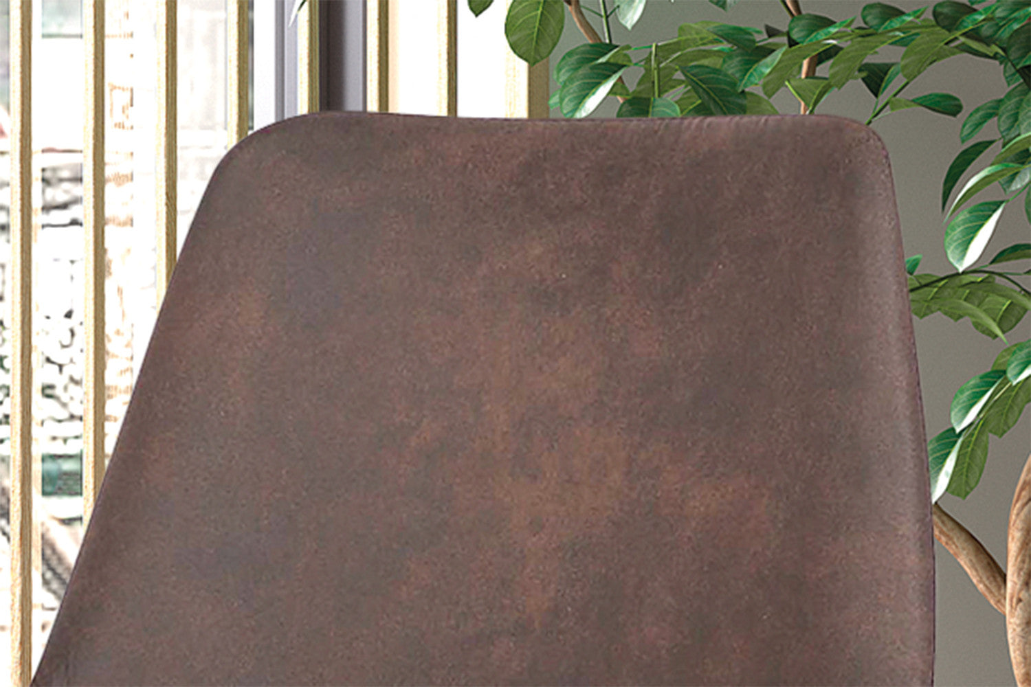 Stoel 'Mirano' Microvezel PU Bruin