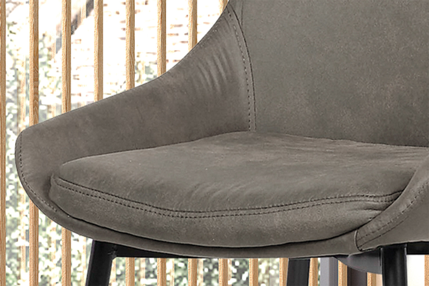 Stoel 'Mirano' Microvezel PU Grijs