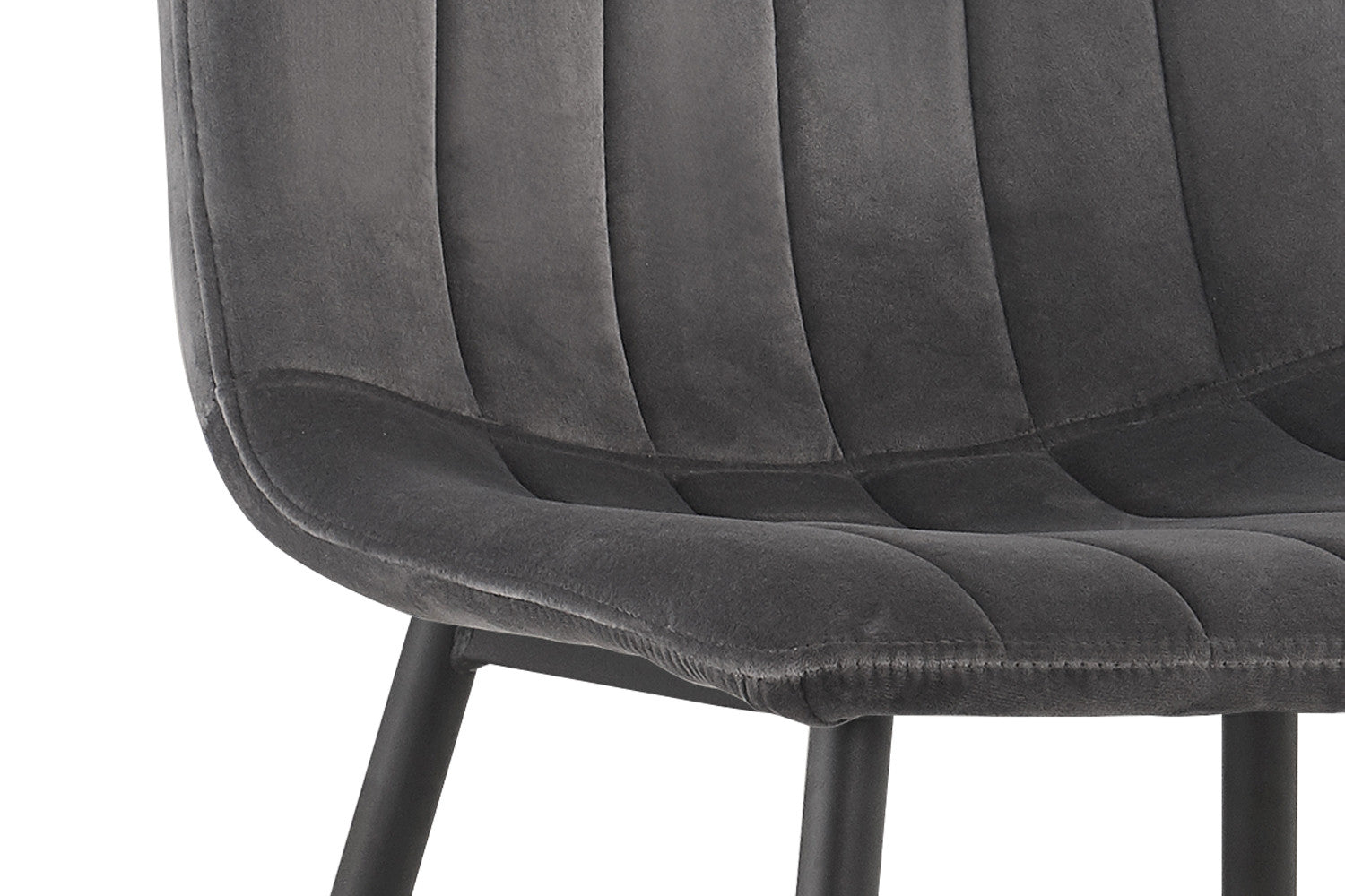 Stoel 'Willis' Fluweel Grijs