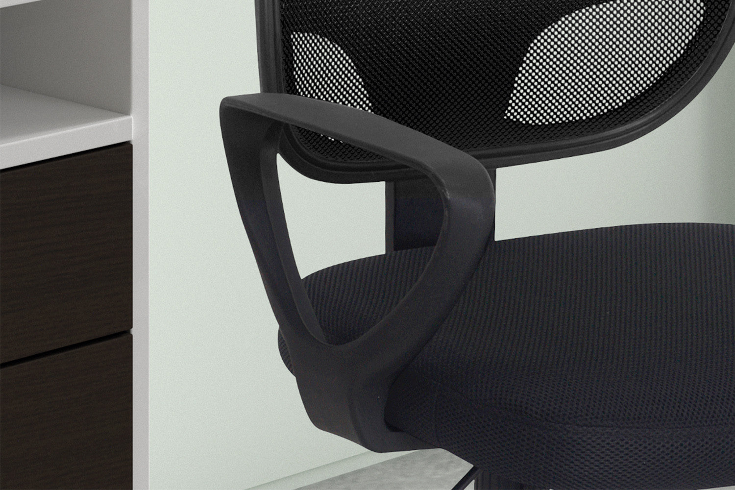 Bureaustoel 'Hippa' Mesh Zwart