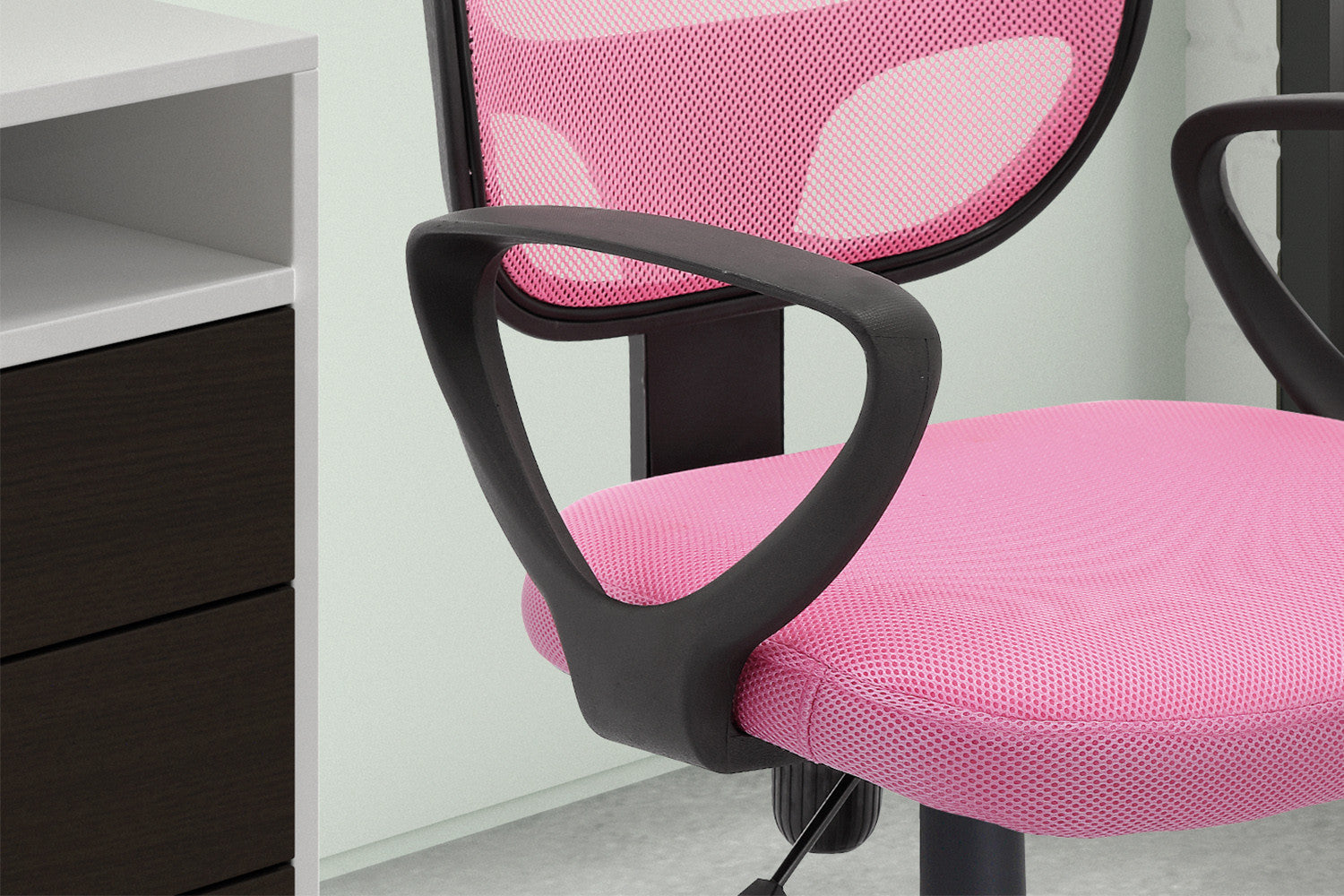 Bureaustoel 'Hippa' Mesh Roze