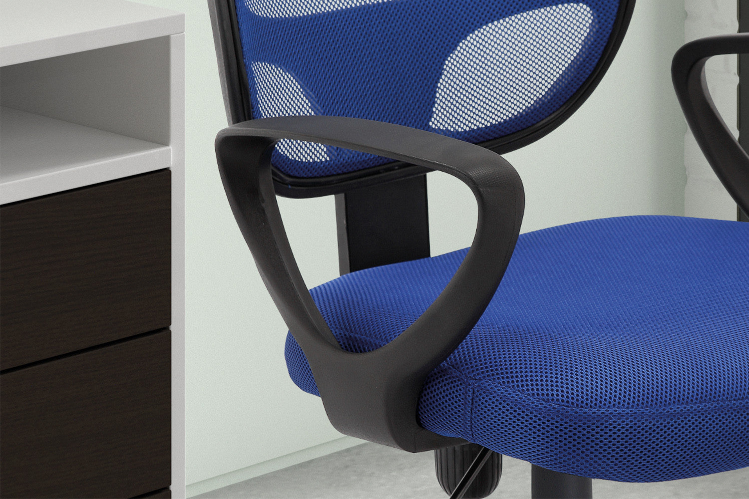 Bureaustoel 'Hippa' Mesh Blauw