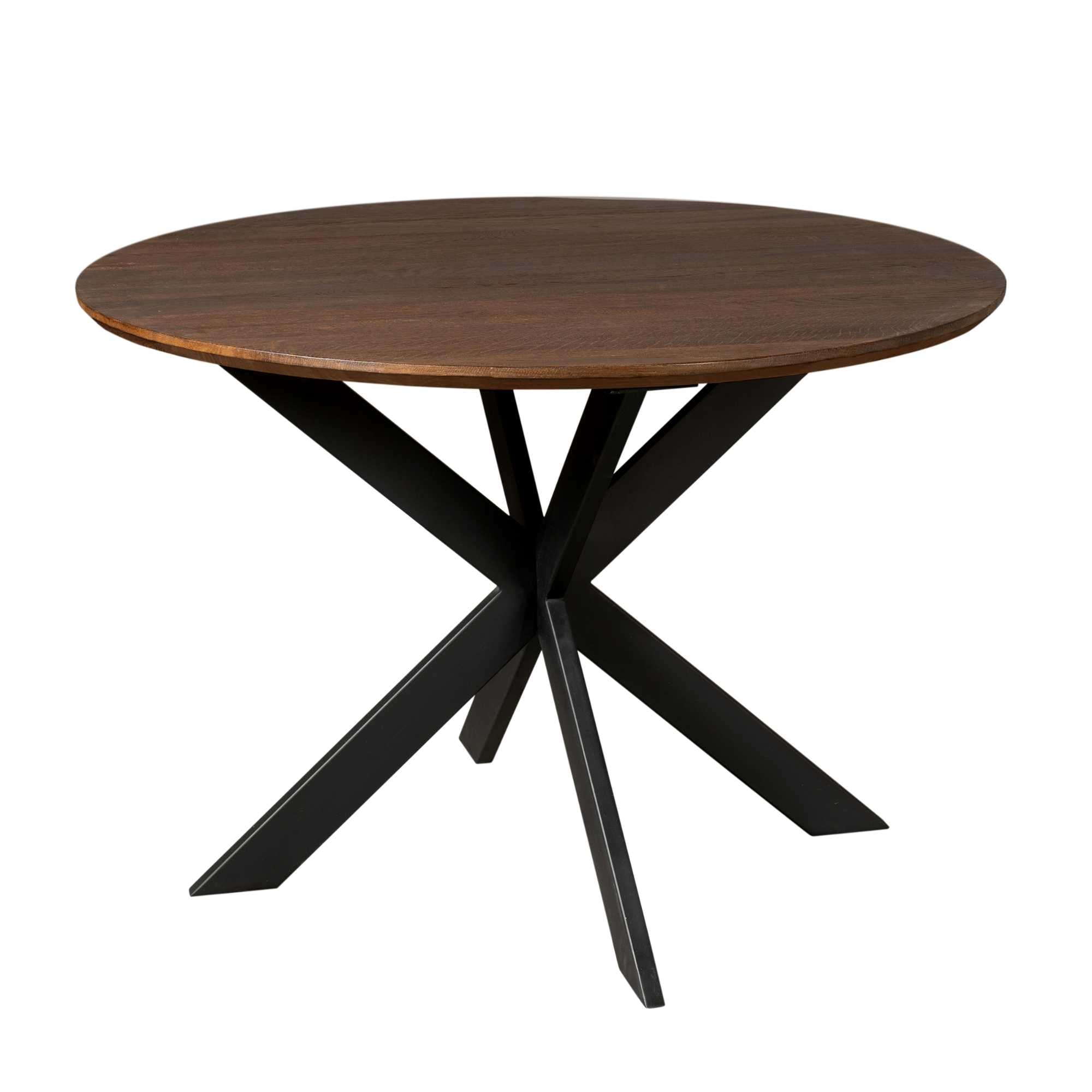 Eiken eettafel Ferris | Rond | Brown