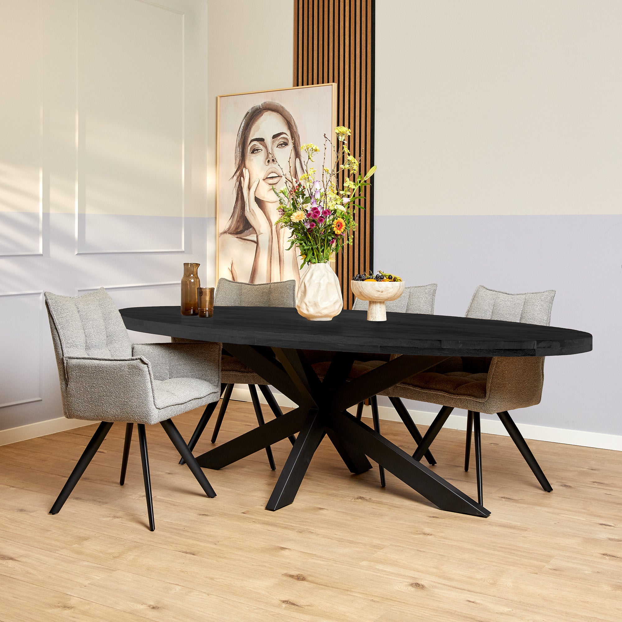 Eettafel Denver Black | | Ovaal