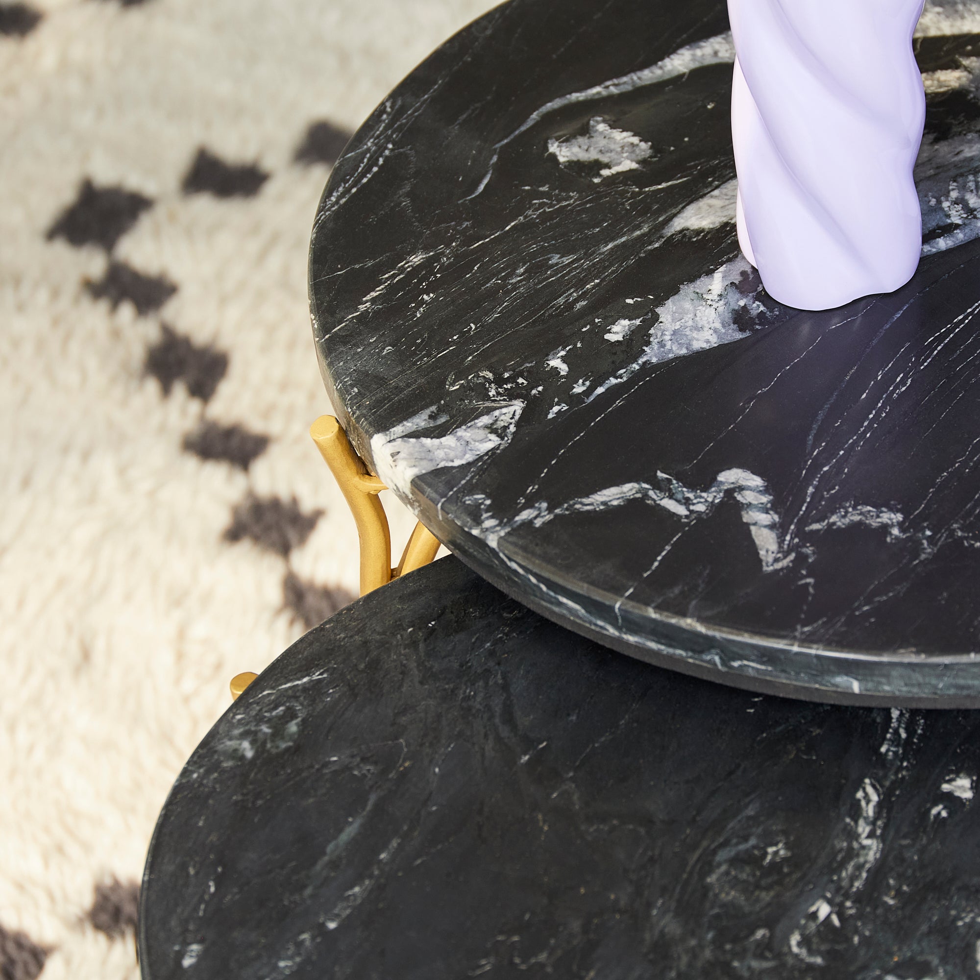 Salontafel Caly Black marble | | Set van 2