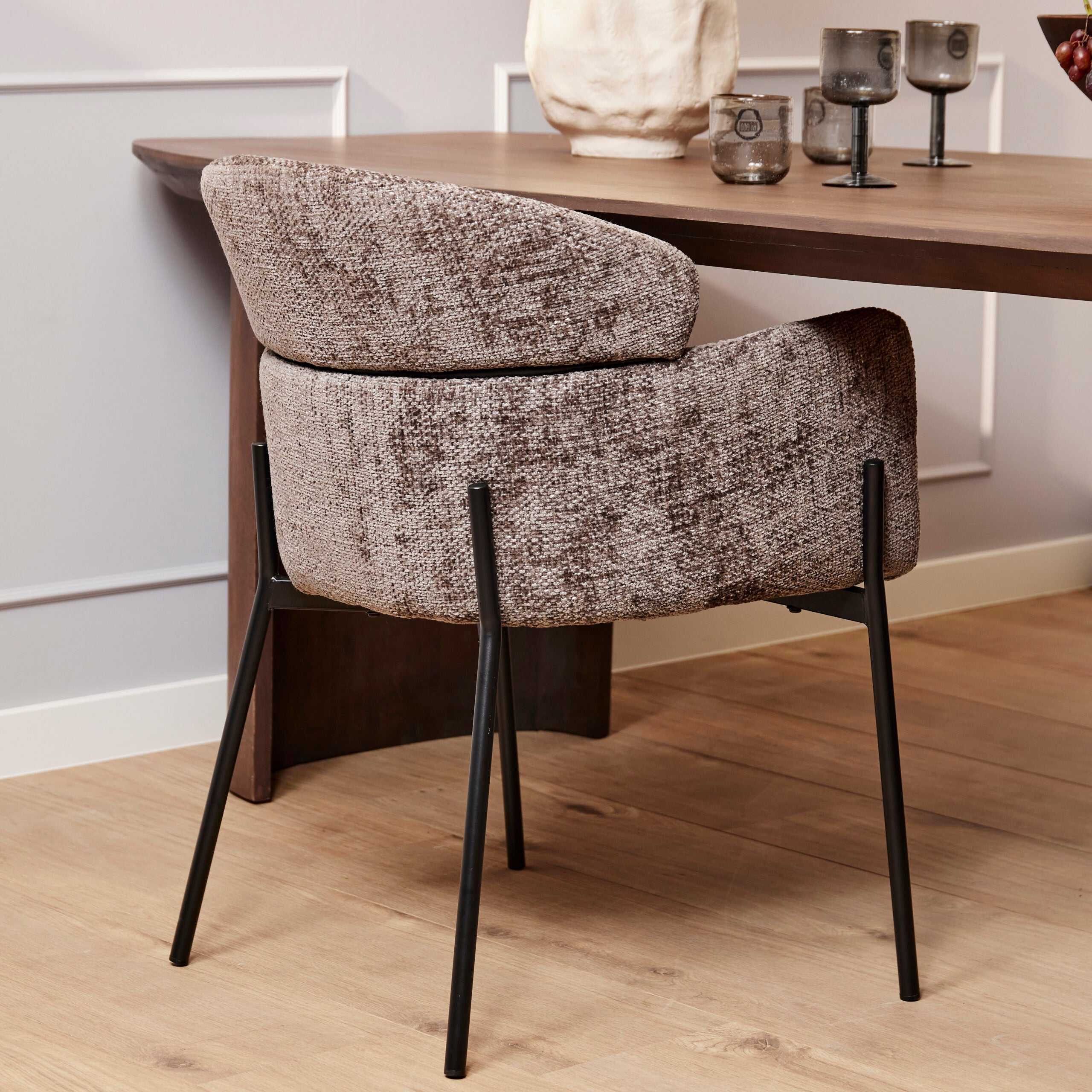 Eetkamerstoel Otis | Grey | Met armleuning