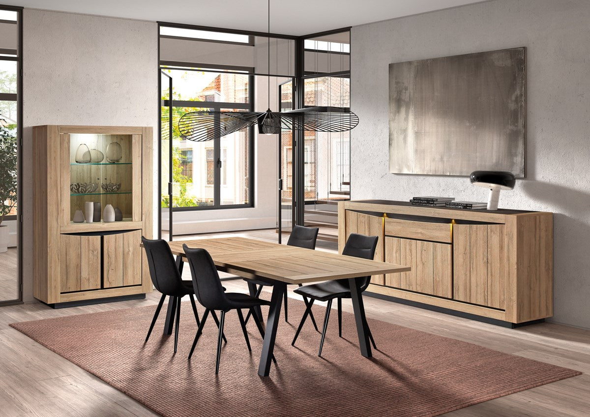 Eetkamerset Nelson + 4 stoelen