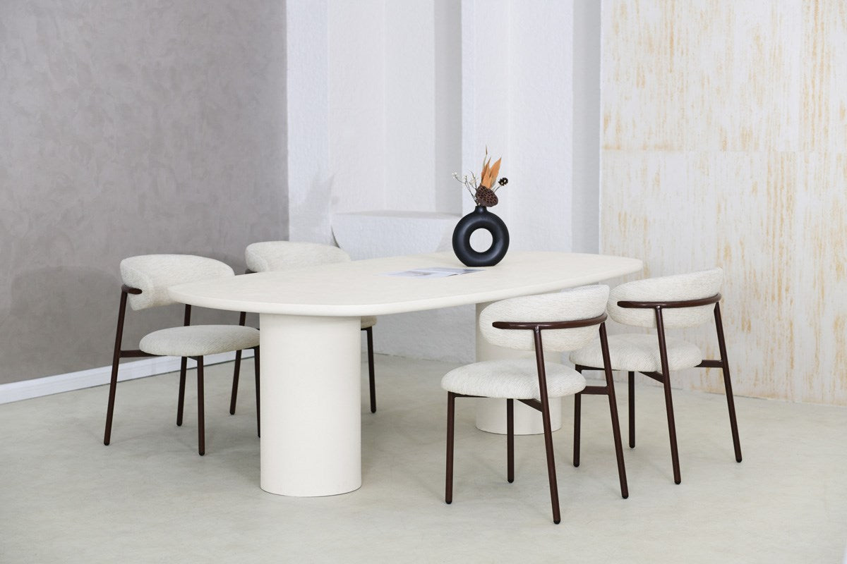 Eettafel Whity Cimentex 230