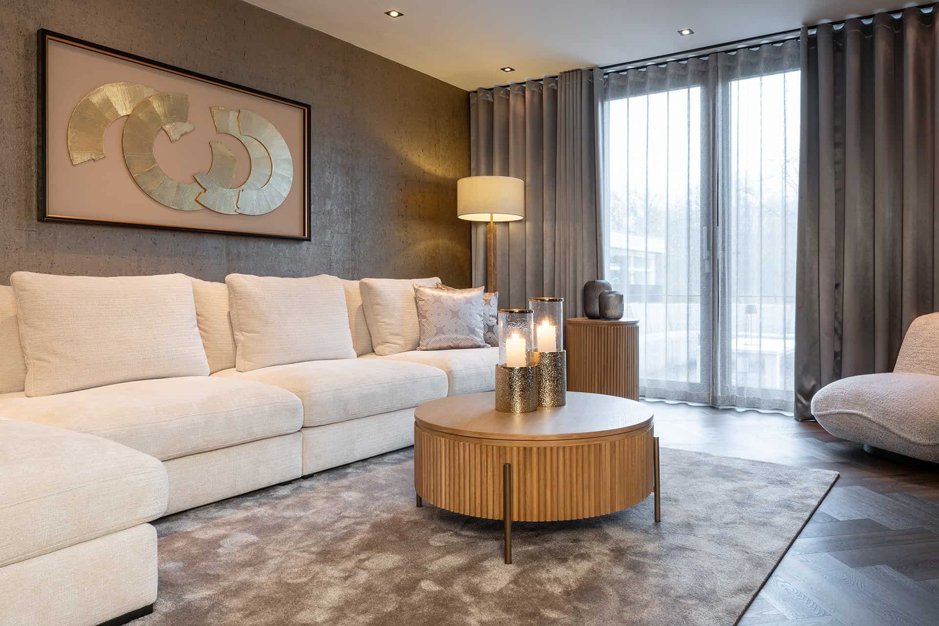 Bijzettafel Belfort 50Ø (Natural oak)