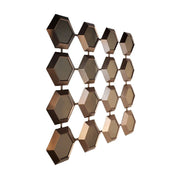 Spiegel Mirror Damla Kare CD-H049 120x120x5 Sepia