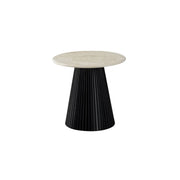 Bijzettafel Kimberly Black Ø55 cm - Flintstone Marmerlook