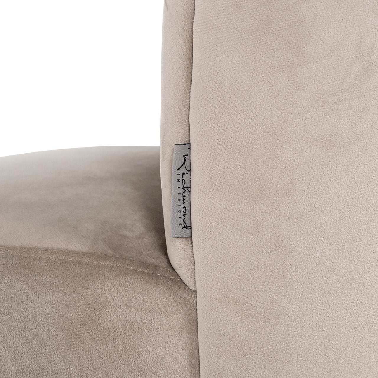 Stoel Pippa khaki fluweel / zwart (Quartz Khaki 903)