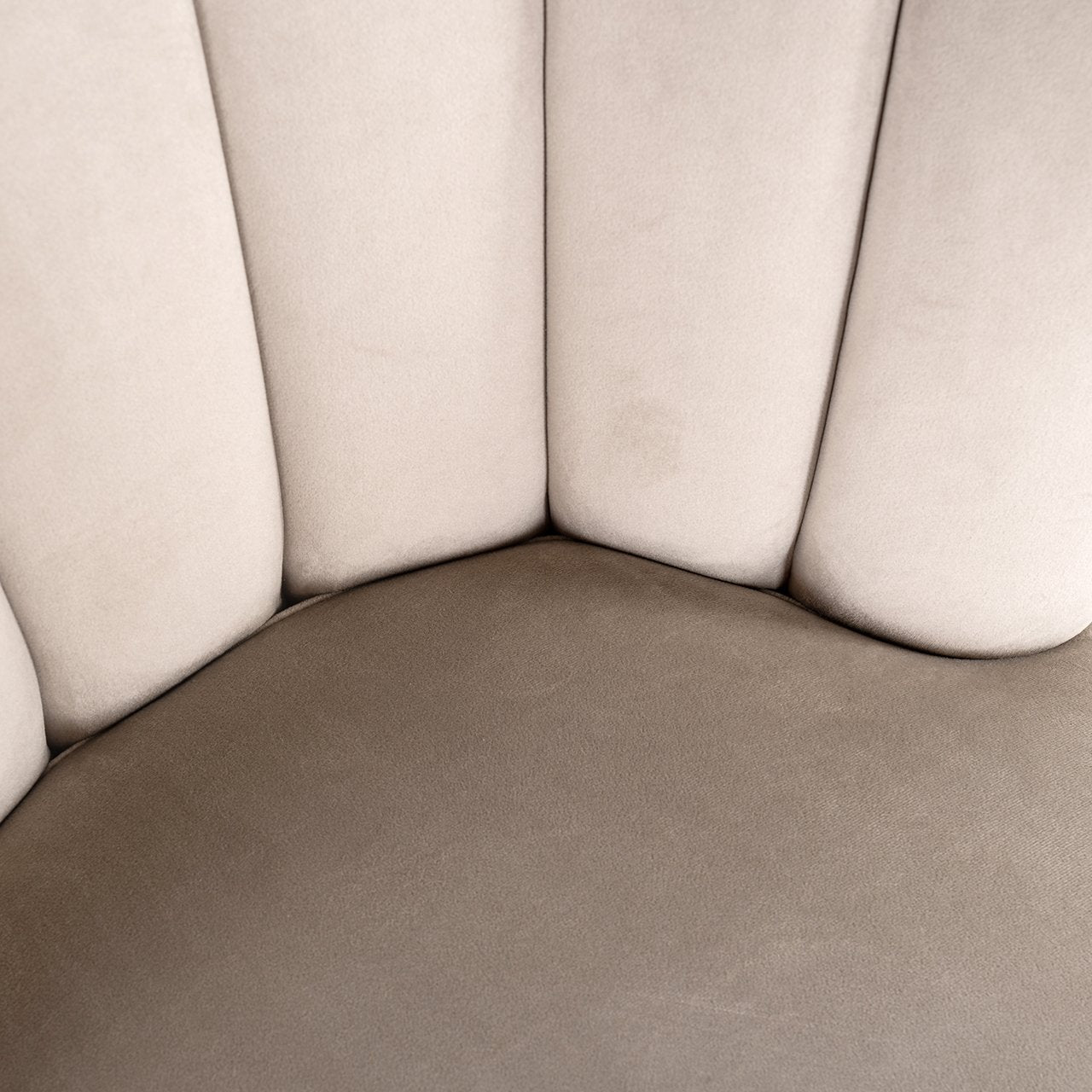 Stoel Pippa khaki fluweel / zwart (Quartz Khaki 903)