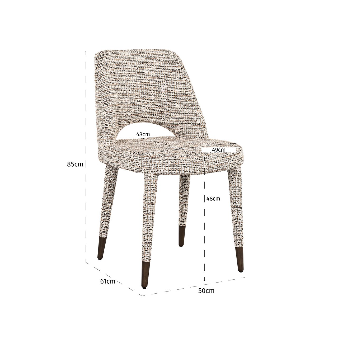 Eetkamerstoel Cecilia trendy natuur (Be Trendy 01 Nature)