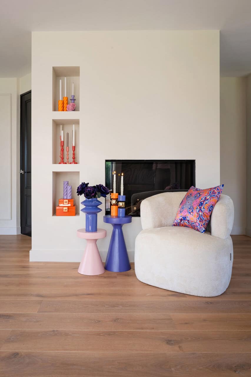 Bijzettafel Kimble paars groot 30Ø (Purple)