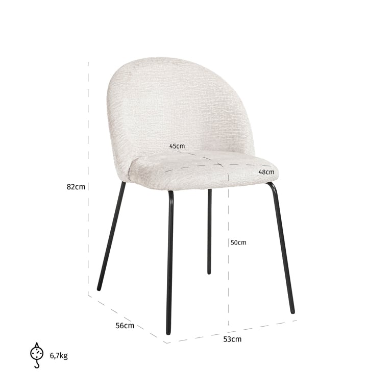 Stoel Alyssa schelpfusie