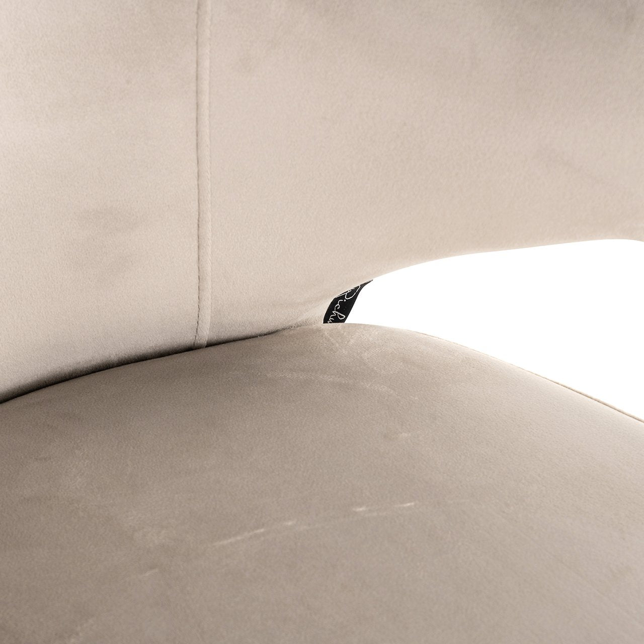 Stoel Xandra kaki fluweel (Quartz Khaki 903)