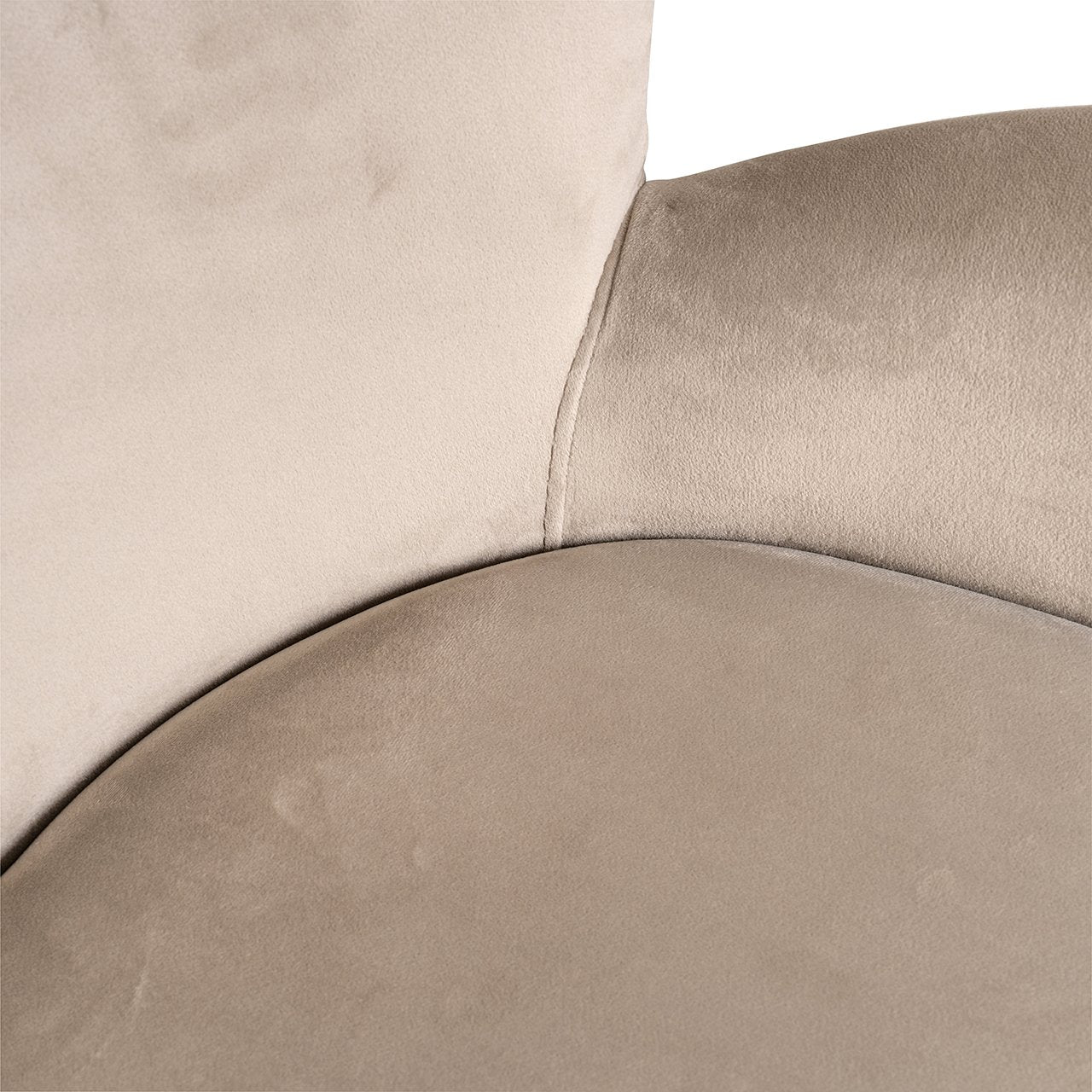 Stoel Amber khaki fluweel brandvertragend (FR-Quartz 903 Khaki)