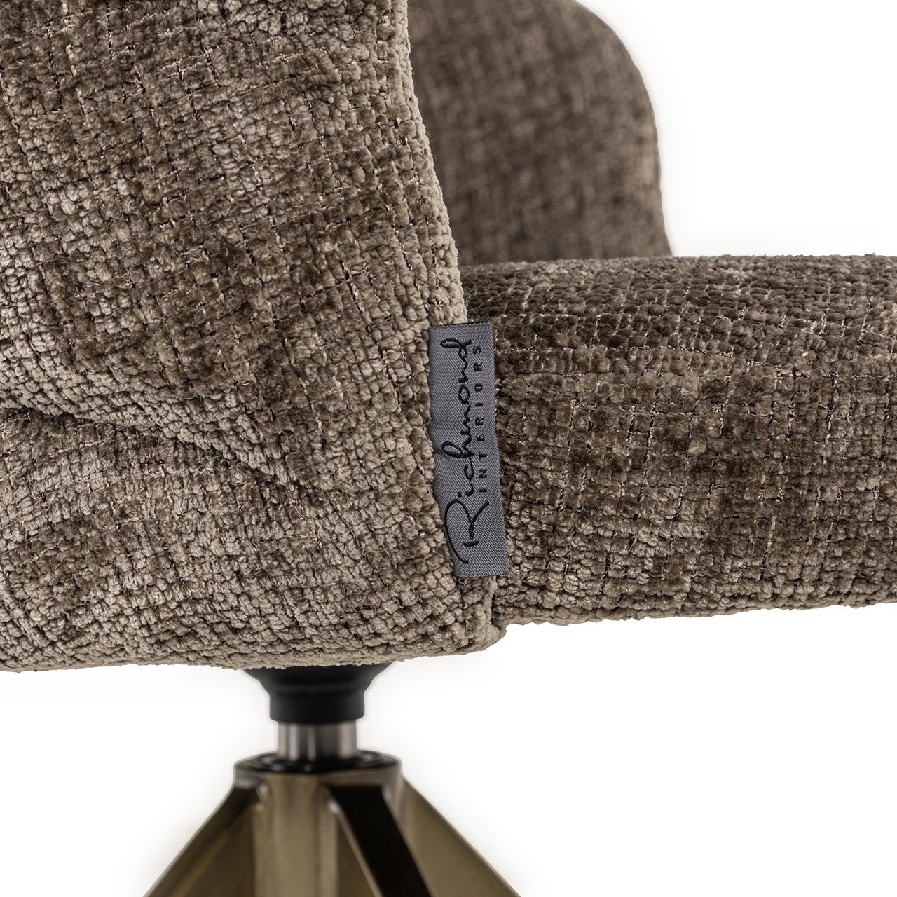 Draaistoel Zendaya steen chenille (Niagara 104 Stone Chenille)