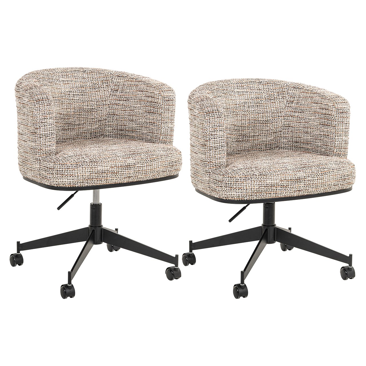 Draaistoel Rochenne met wielen trendy natuur (Be Trendy 01 Nature)