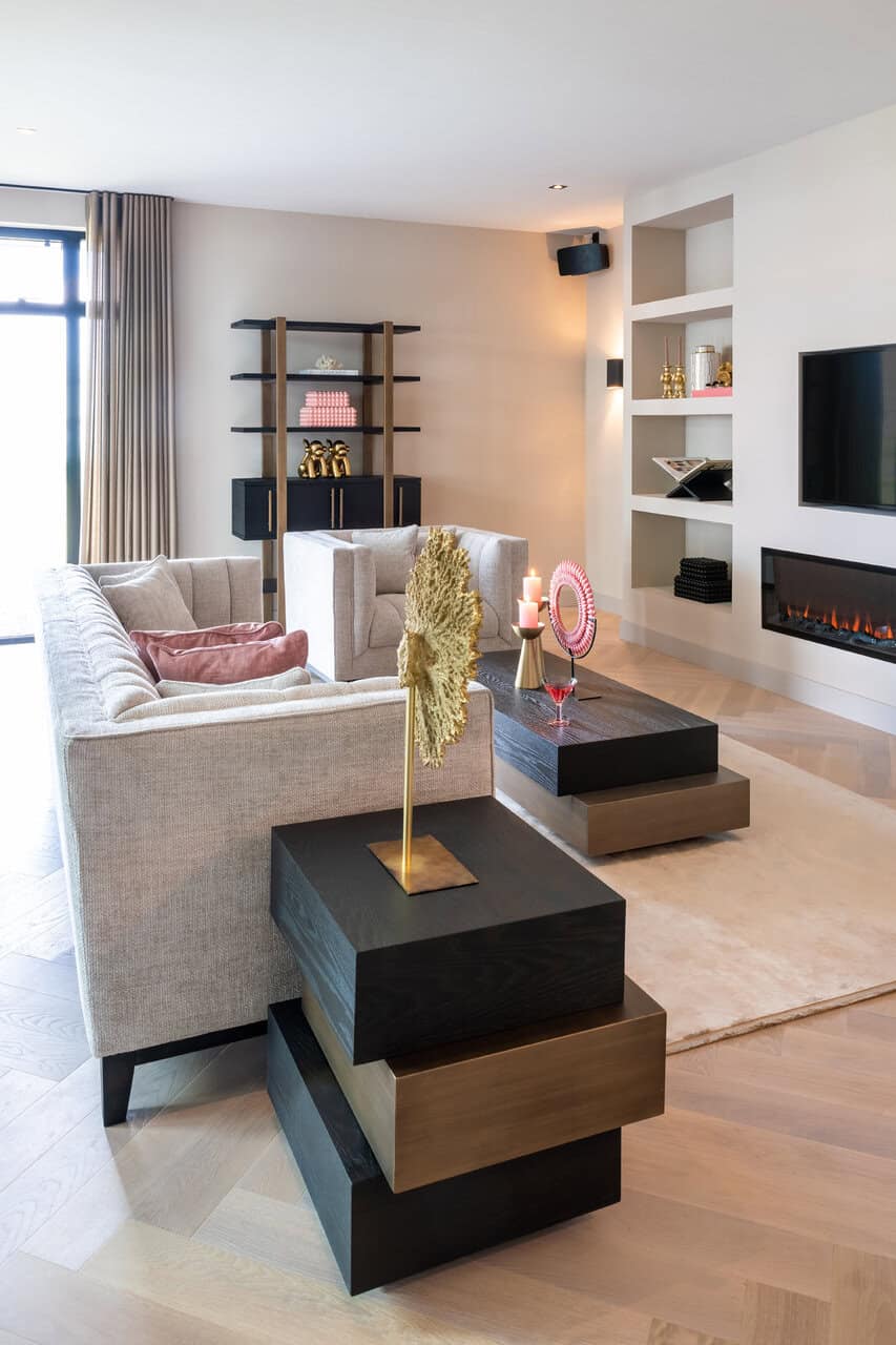 Bijzettafel Cambon 3-laags (Dark coffee)