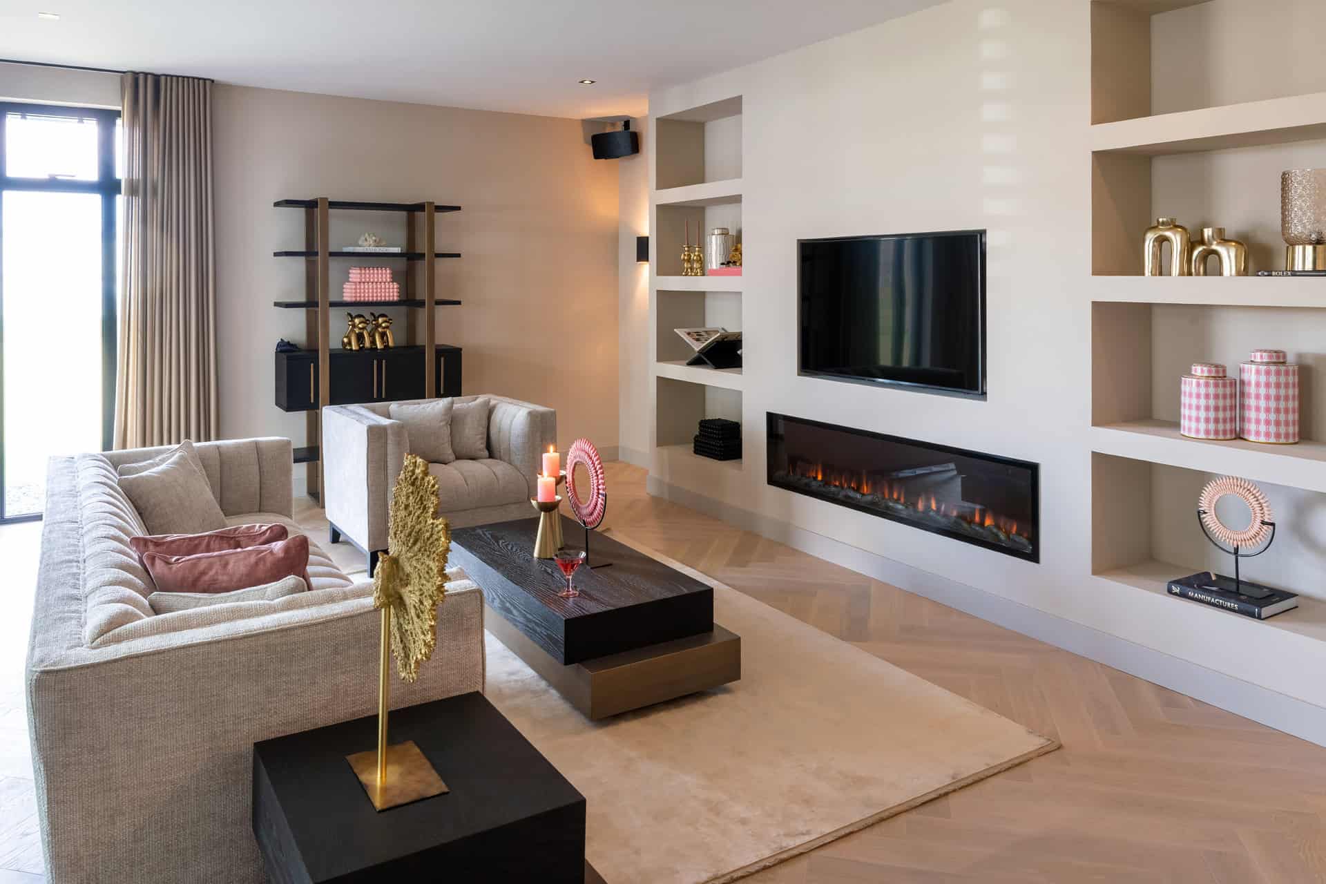 Bijzettafel Cambon 3-laags (Dark coffee)