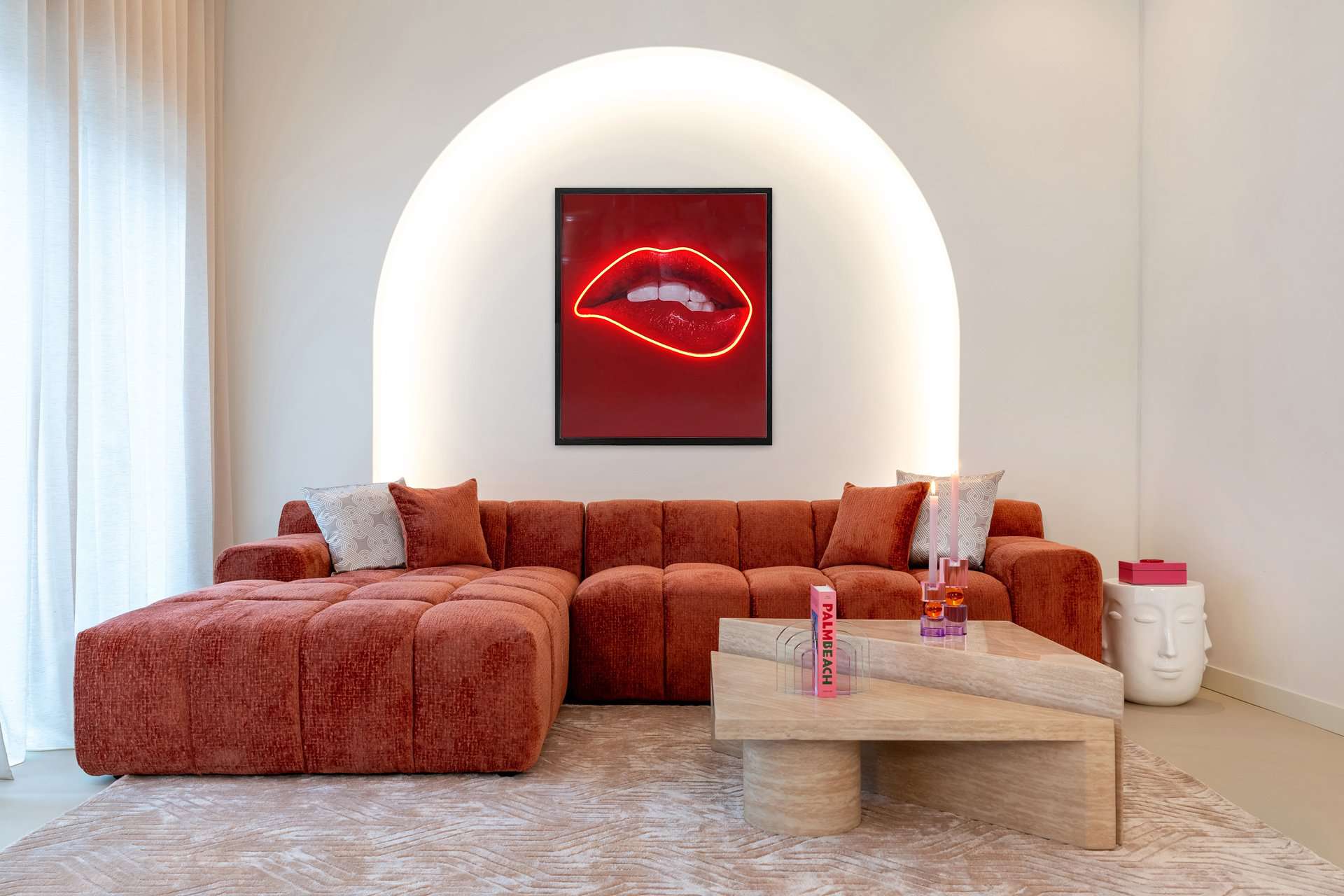 Bijzettafel Christy wit