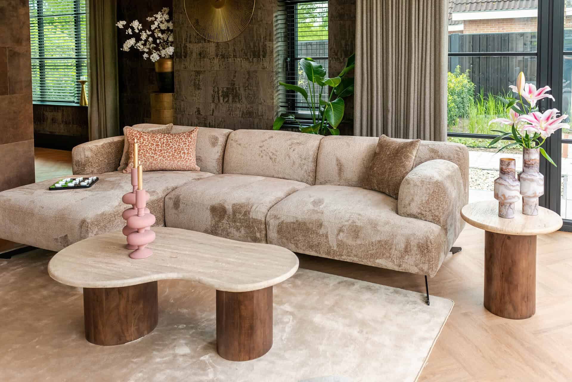 Bijzettafel Douglas 50Ø (Brown)