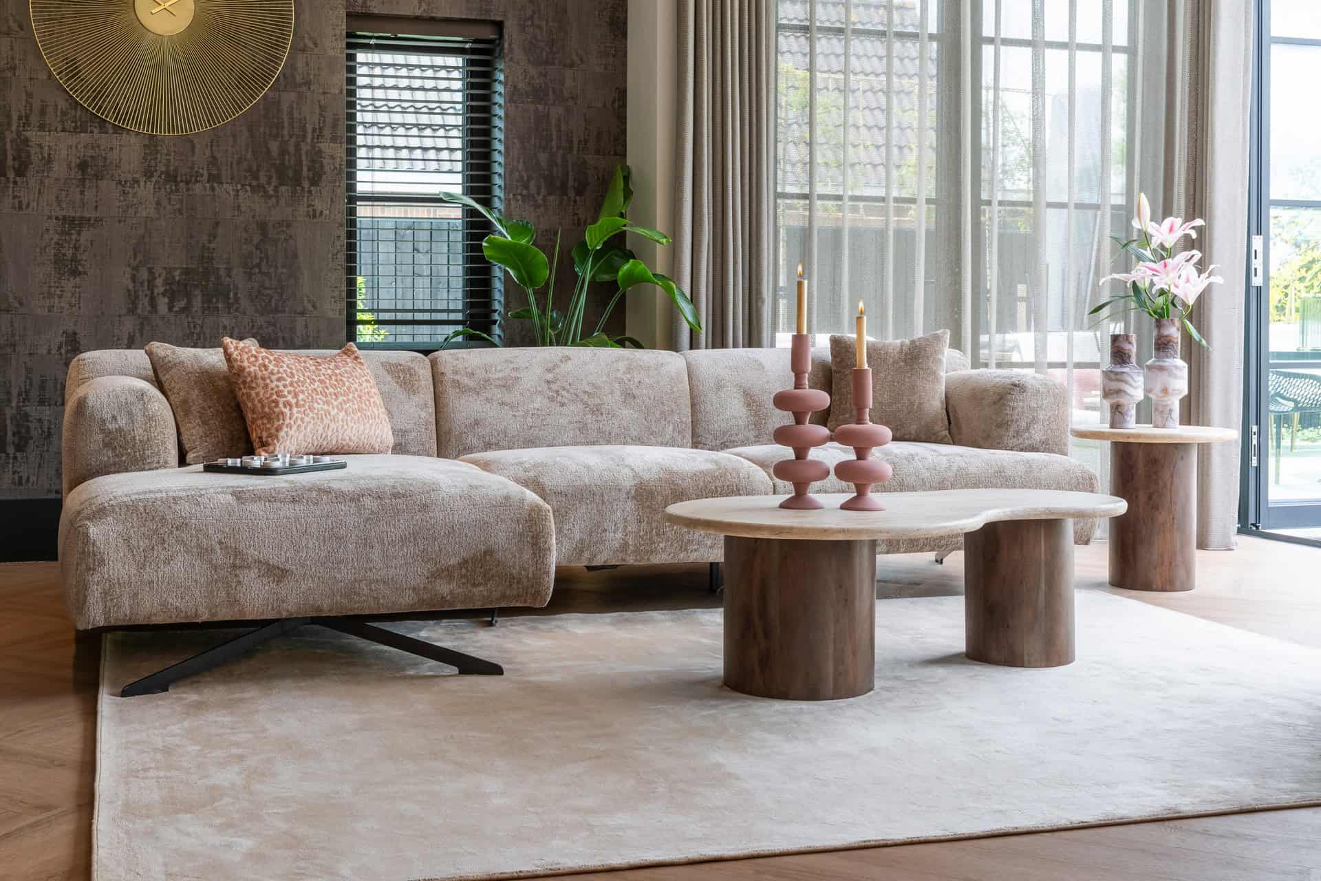 Bijzettafel Douglas 50Ø (Brown)