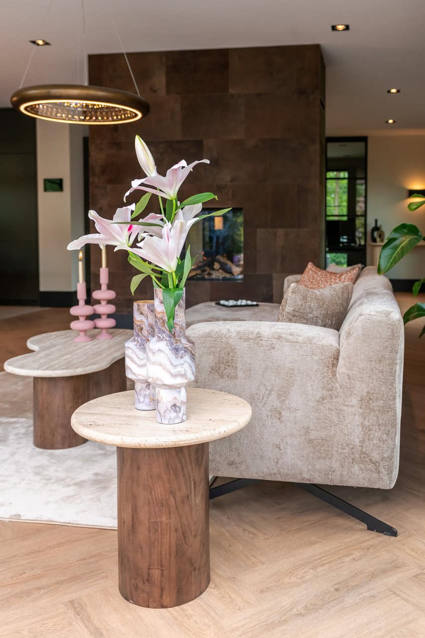 Bijzettafel Douglas 50Ø (Brown)