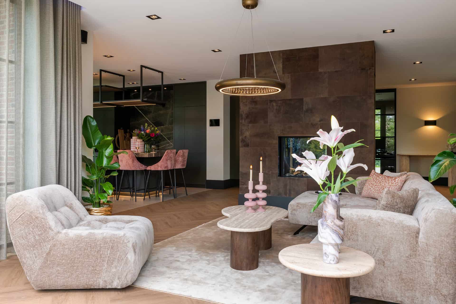 Bijzettafel Douglas 50Ø (Brown)