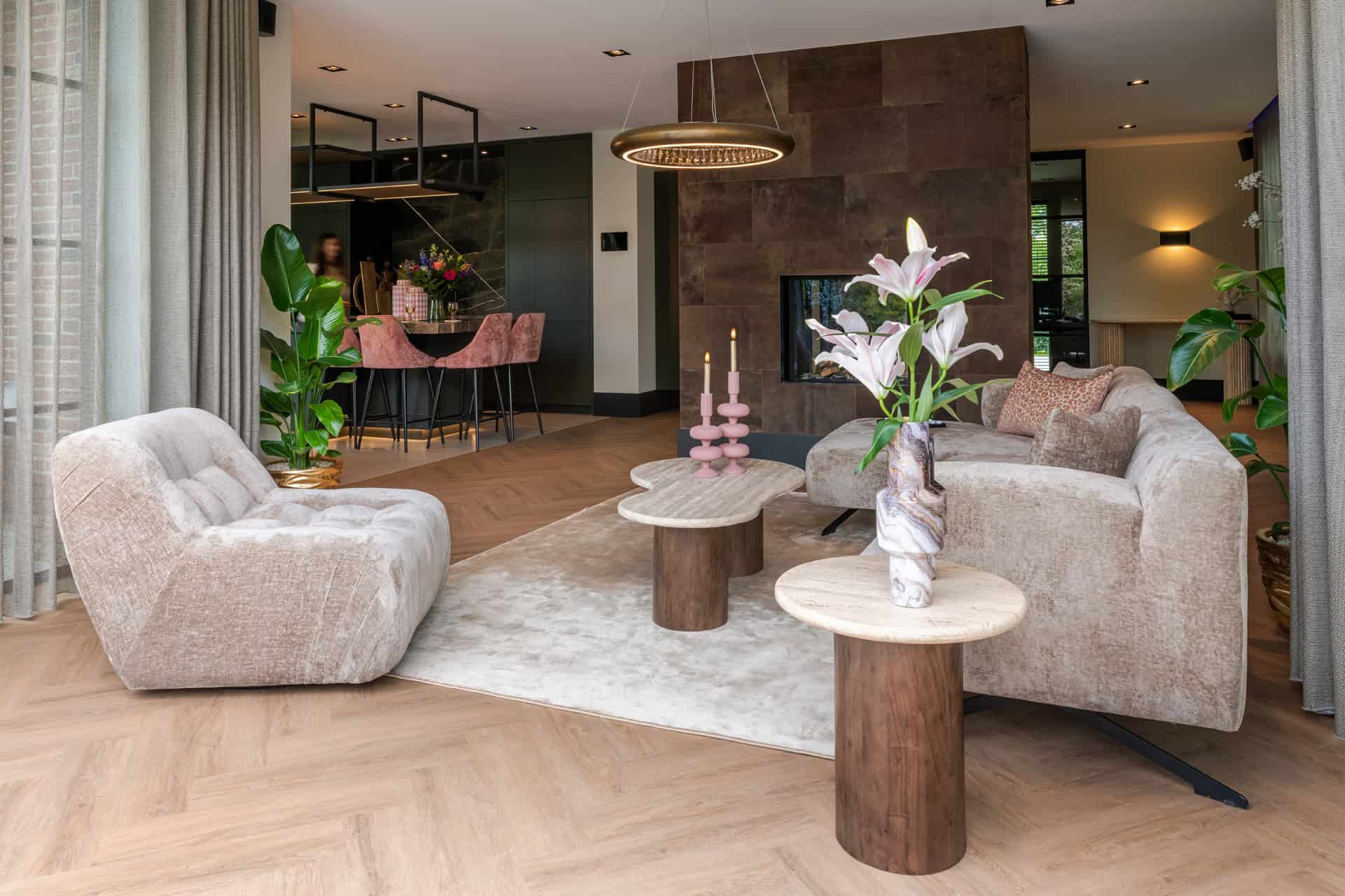 Bijzettafel Douglas 50Ø (Brown)