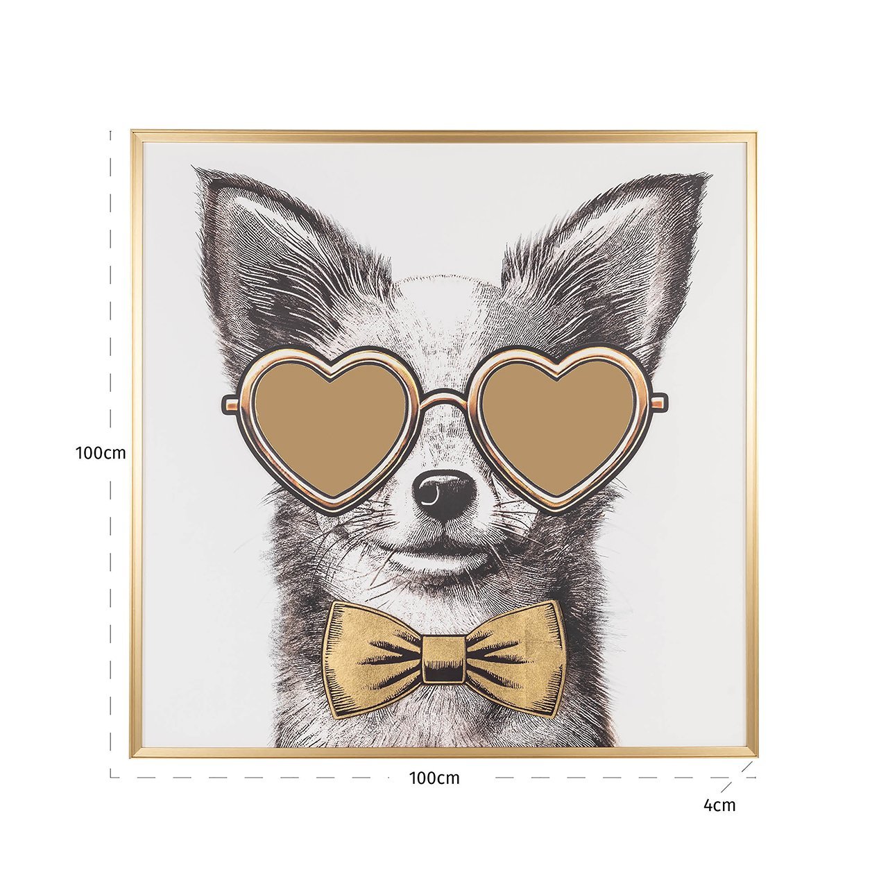 Wall art Bodhy (Black/gold)