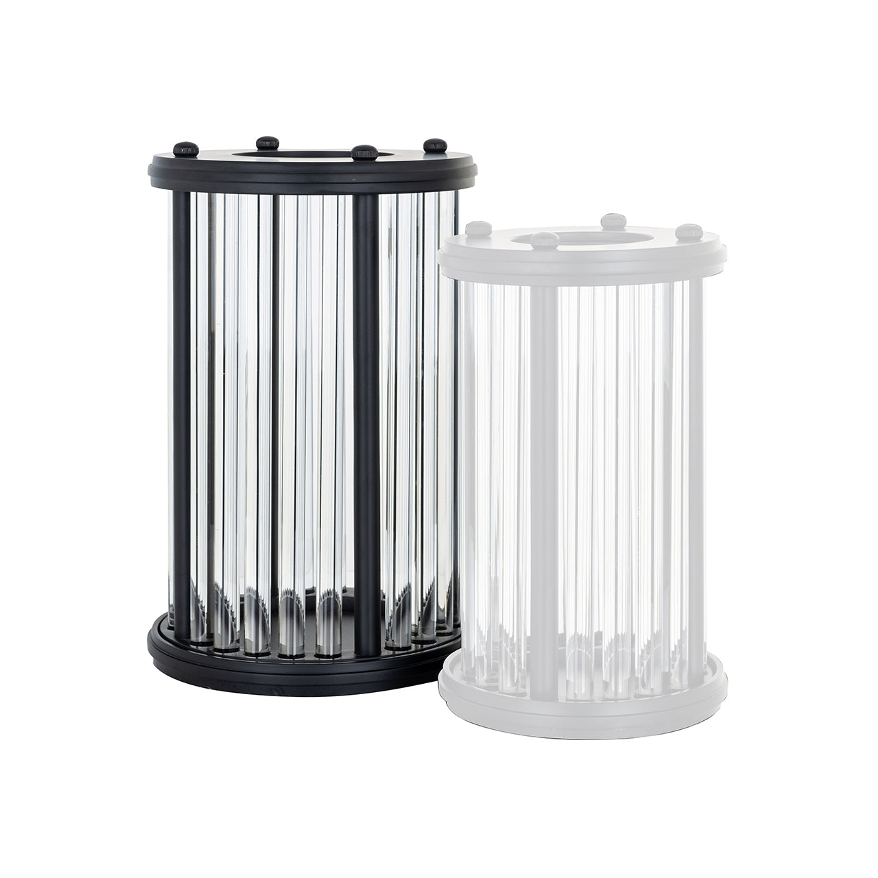 Windlicht Faey zwart groot (Black)