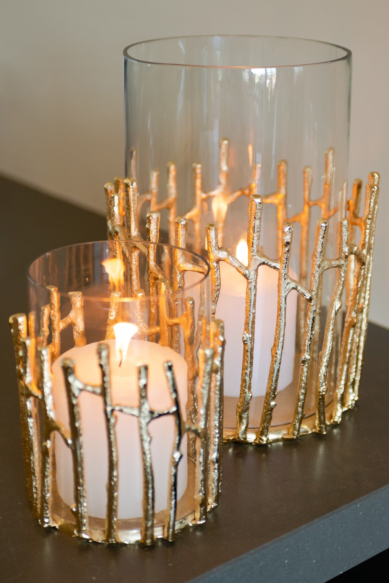 Windlicht Loretta klein (Gold)